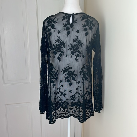 This is a custom tailored transparant blouse. Black , sexy, Naturist clothing - Picture 5 of 5